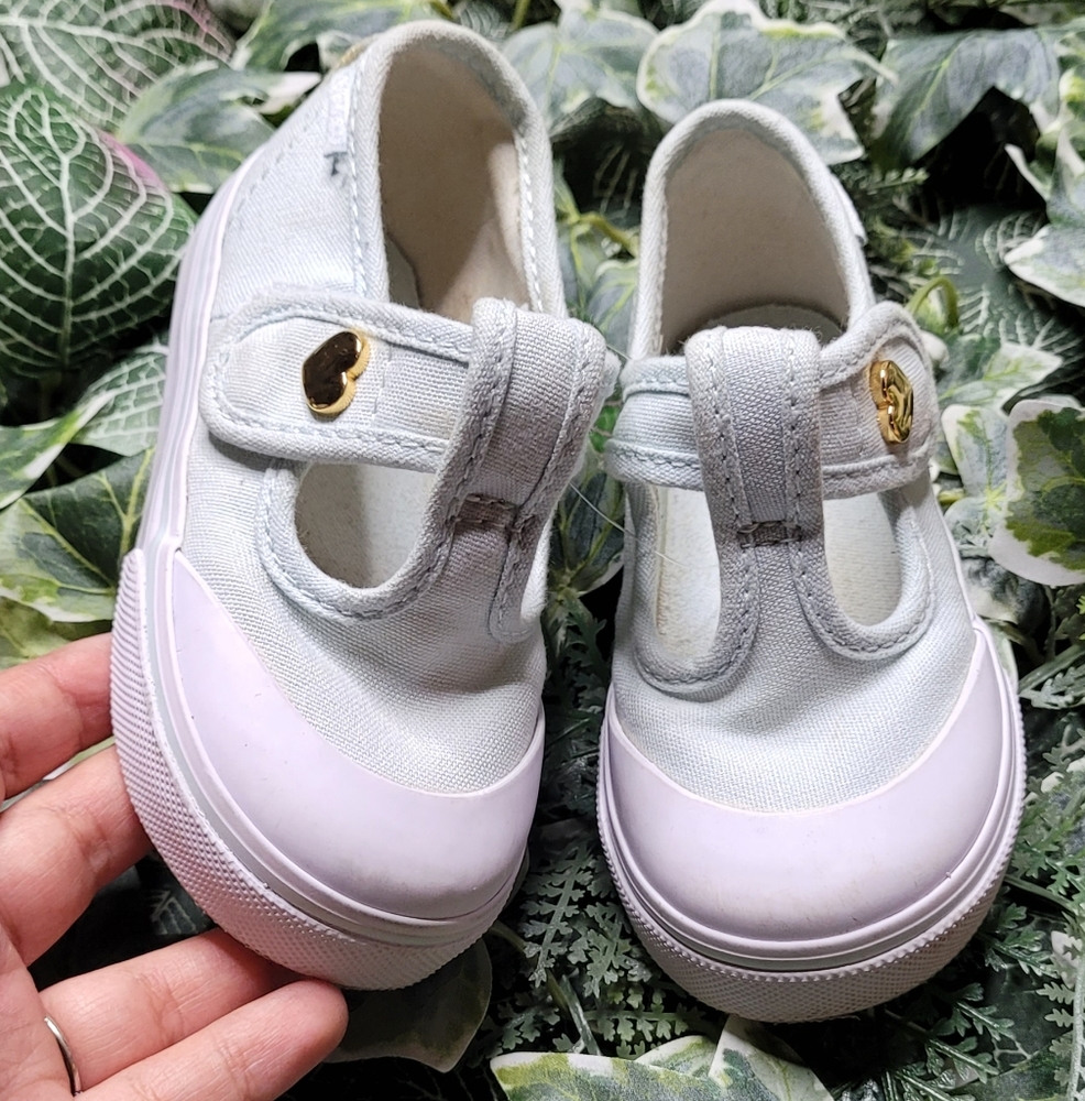 Vans Leena Light Green Toddler Shoes Size 6